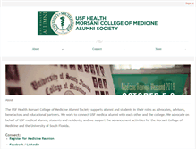 Tablet Screenshot of medicine.usfhealthalumni.net